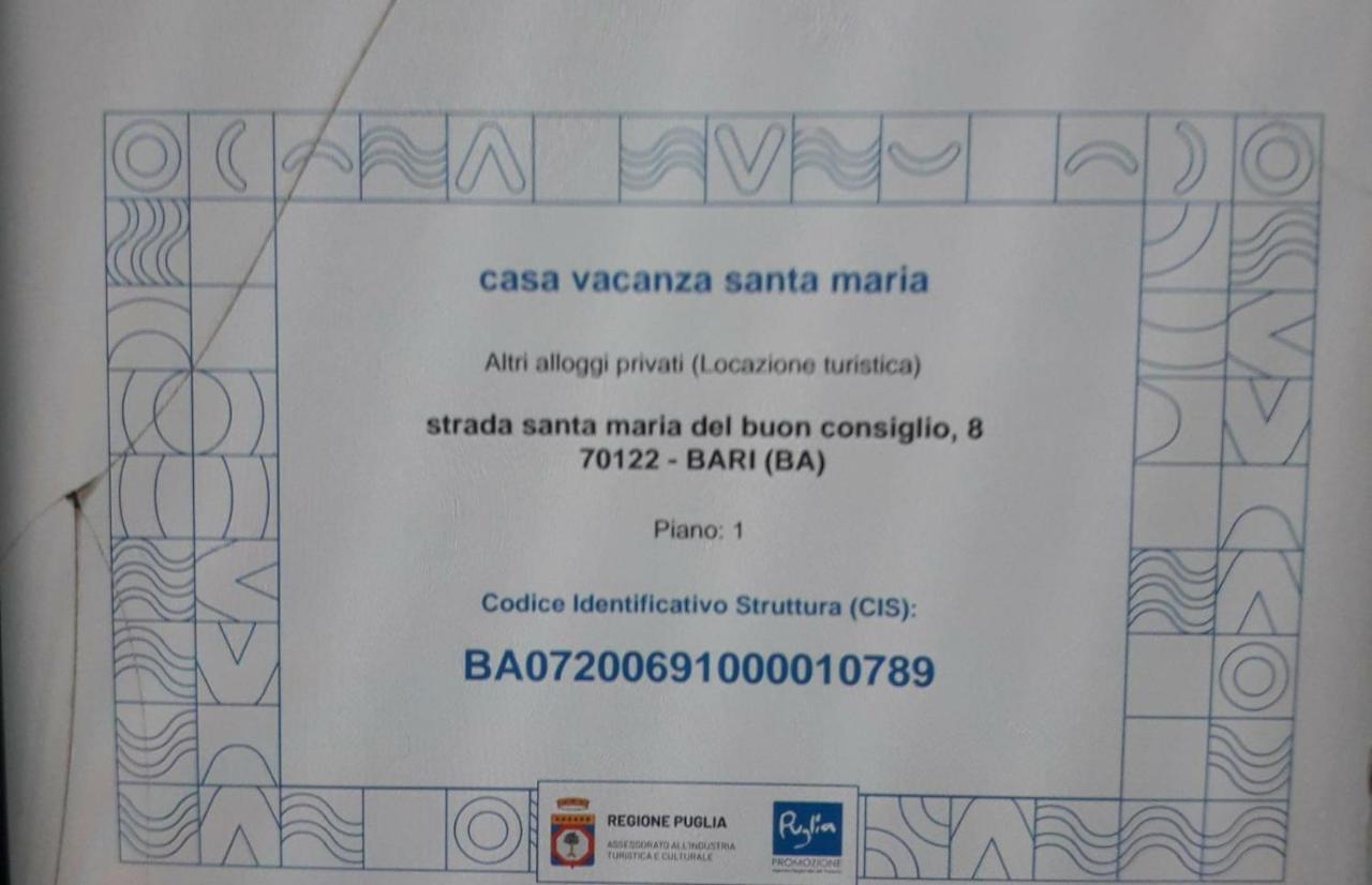 Willa Casa Vacanze Santa Maria Bari Zewnętrze zdjęcie